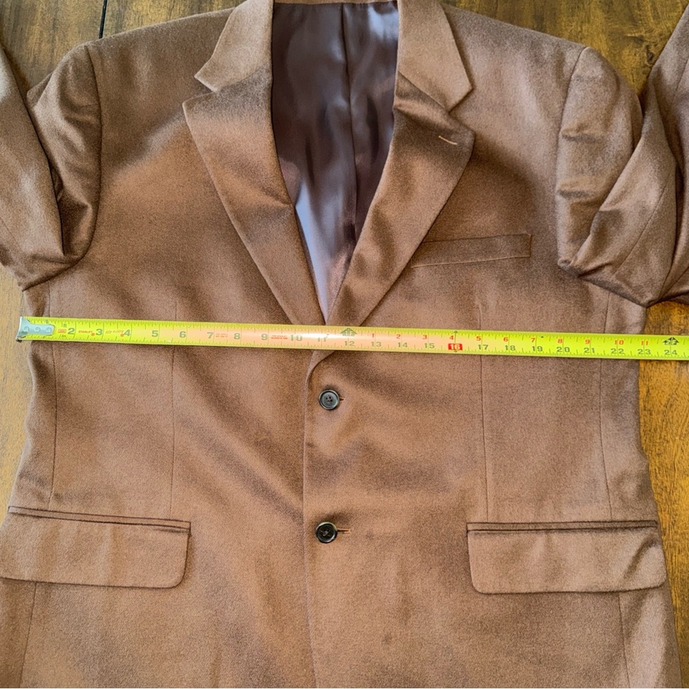 Etienne Aigner Brown 100% Cashmere Jacket Blazer Sport Coat 44S Quiet Luxury - Picture 8 of 15